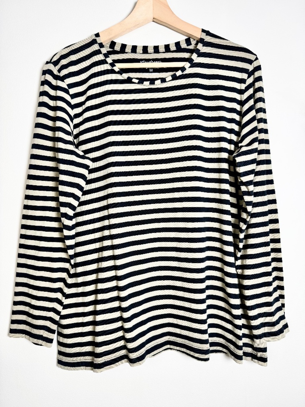 Gudrun Sjöden Organic Cotton Striped Long Sleeve Top Sz M
